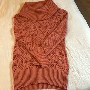Sienna colored scoop neck sweater